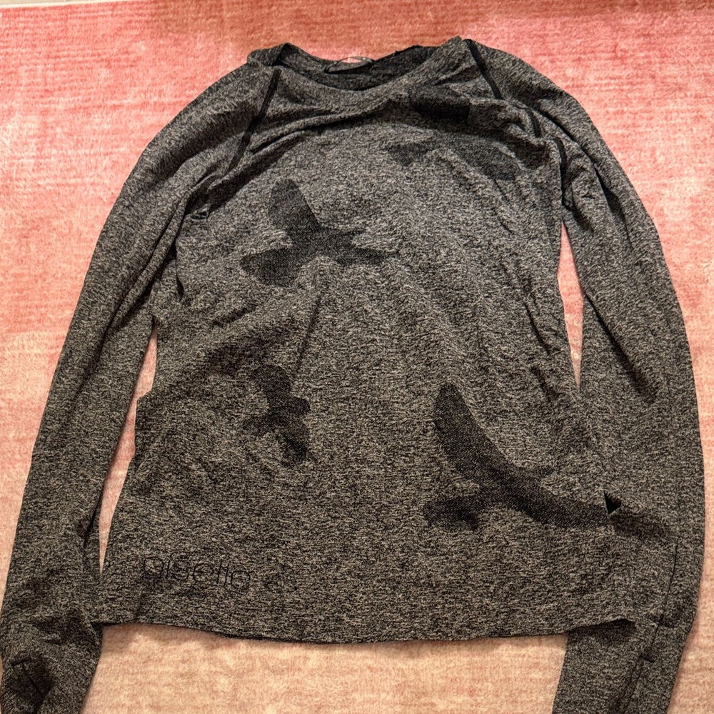 Oiselle Heather Gray Long Sleeve Top